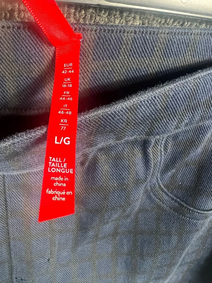 Leggings Spanx Jean-ish Hasta el Tobillo Lapislázuli Mujer Talla L Cuadros Nocturnos Foto 4 de 4