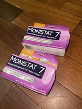 2 Boxes: Monistat 7-Day Women's Yeast Infection Treatment (Exp. 3/26)
