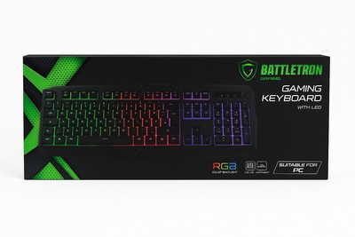 Tastatur Gaming Keyboard PC kabelgebunden RGB DE QWERTZ beleuchtet Battletron