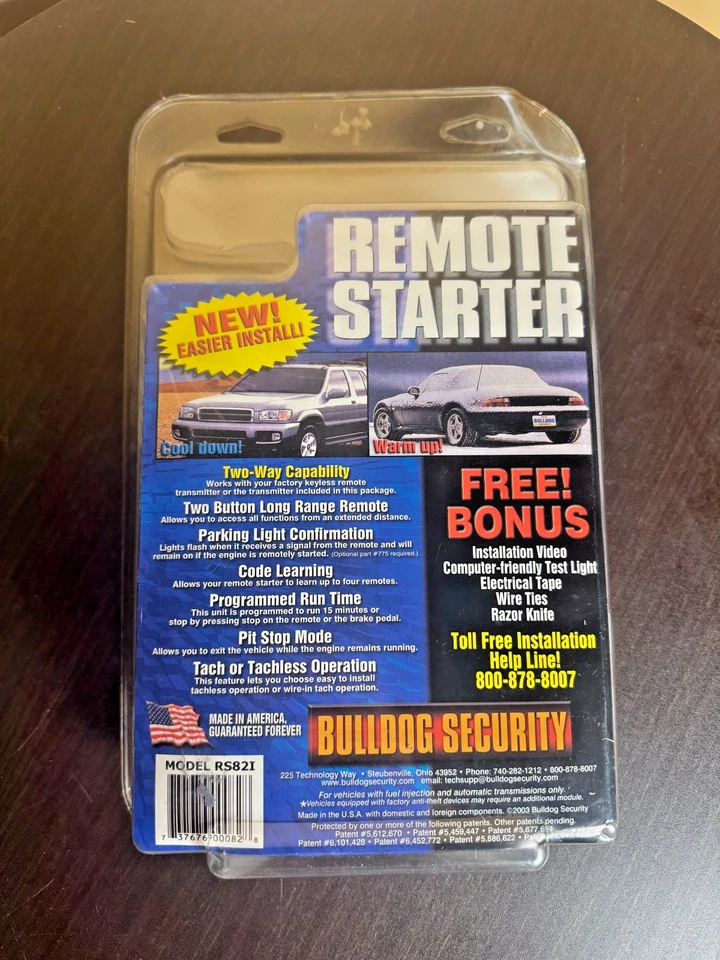 Bulldog Security RS82I Remote Starter 2-Way Car Start System NIB - Image 2 of 2