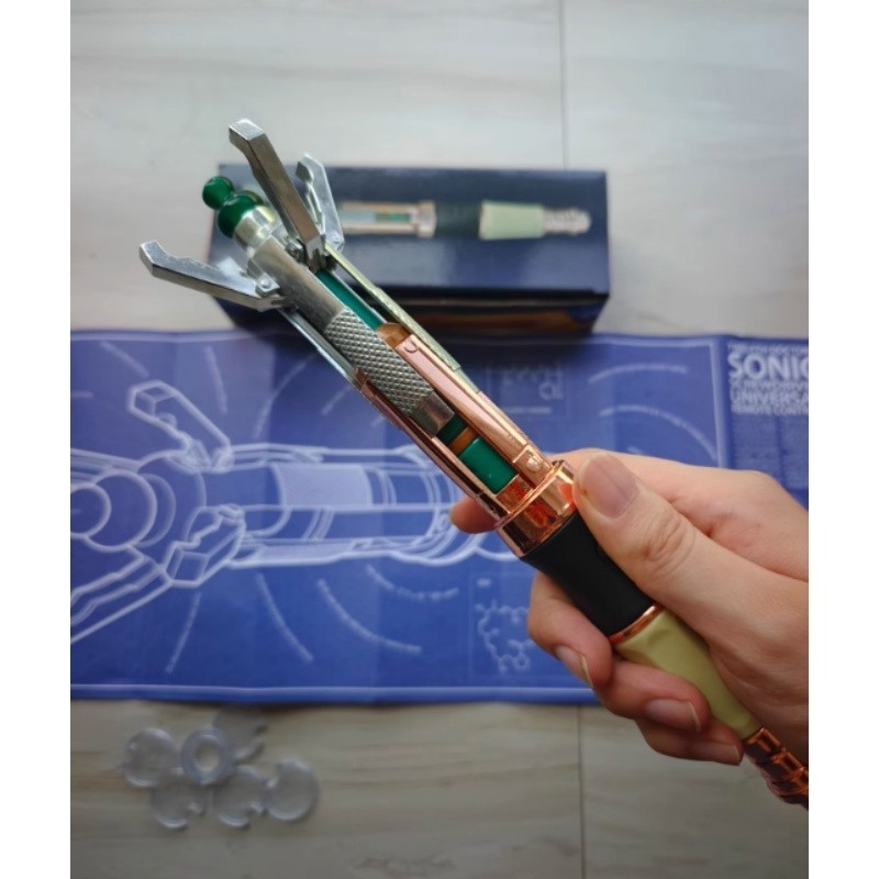Doctor Who 12th Metal Infrared Remote Sonic Screwdriver Replica Cosplay Prop Toy