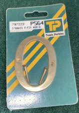 Brand New 3” Brass Door Number 0 Zero - Screws Included - Travis Perkins