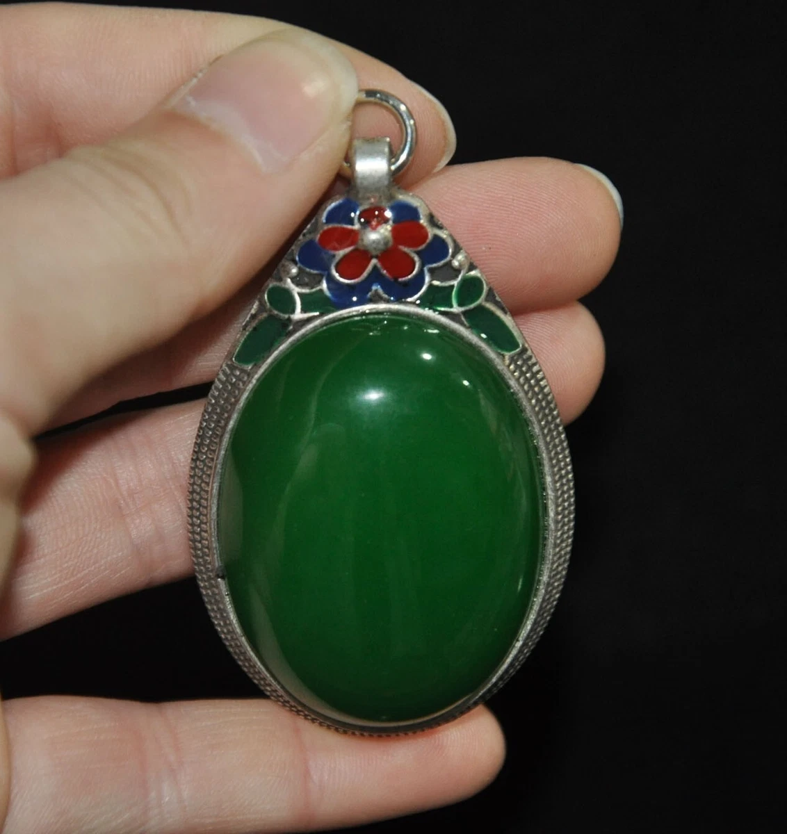 Green Tibetan Silver Antiques for sale | eBay