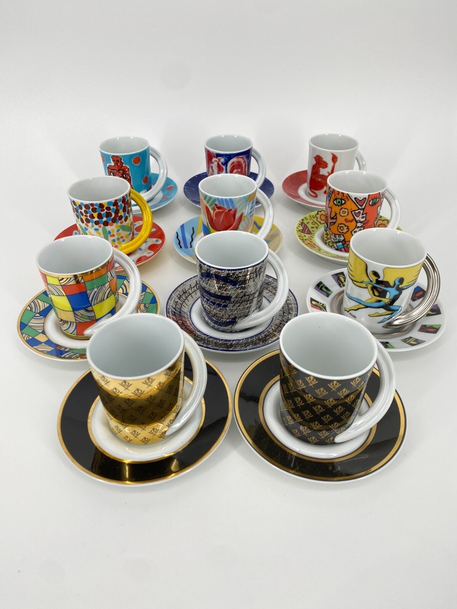 ROSENTHAL CUPOLA JAHRESTASSEN KÜNSTLER ESPRESSO SAMMEL TASSEN