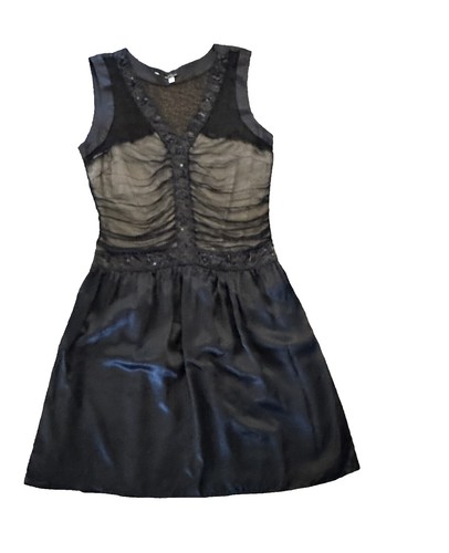 Anna Molinari Black Silk Made In Italy Dress Sz 6 | eBay