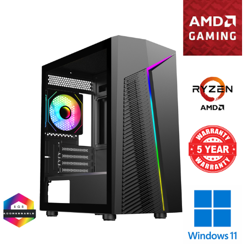 Gaming PC Computer AMD 3200G Ryzen Quad Core 8GB 2X 120GB SSD