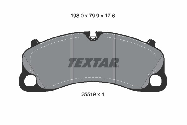 Textar BremsbeläGe Bremsbelegsatz Vorne Passend FüR Porsche 911 Cabriolet-image