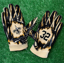 Jordan NFL Tyrann Mathieu Saints PE Superbad 7 Football Gloves Black Size XL New
