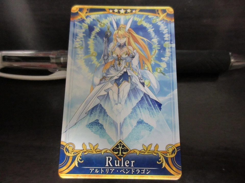 FGO Fate Grand Order Arcade Card Servant Artoria Pendragon Ruler d Altria - Image 1 of 2