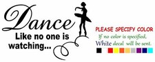 Dancing Girl Vinyl Decal Sticker Car Window Bumper Wall Laptop 12"