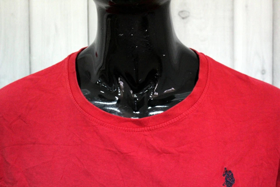 Camiseta US POLO ASSN Hombre Talla 2XL Roja T-Shirt De Algodón De Manga Larga - Imagen 3 de 4