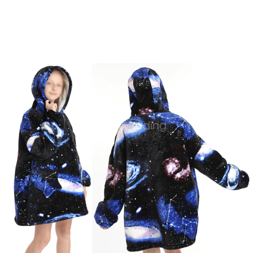 Flannel Hoodie Blanket: Snuggle Up in Soft Comfort - Picture 11 of 25