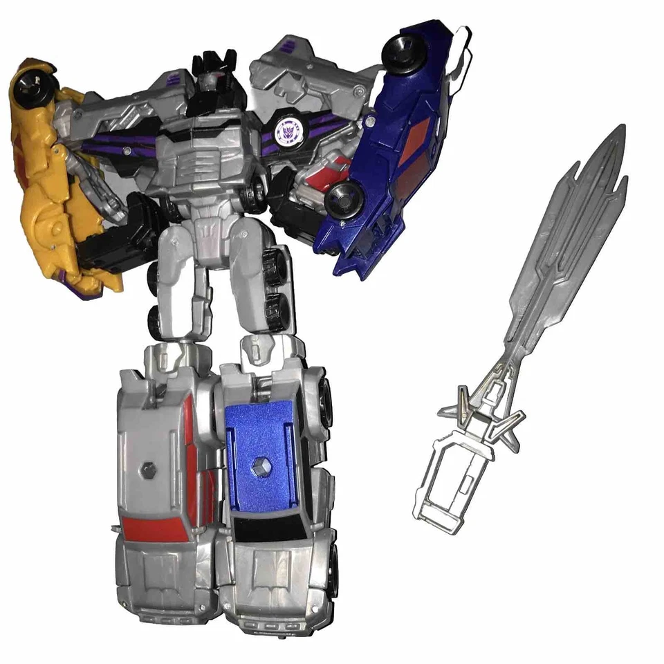 Transformers lot of 13 figures W/some Weapons 2015 Menasor Combiner Force  sword - Image 2 of 4