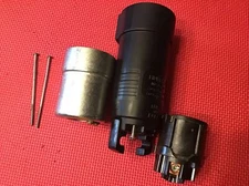 HUBBELL 25414B PLUG CONNECTOR, 4P 5W, 30A 600V. NO CABLE CLAMP NOS NEW CRACKED