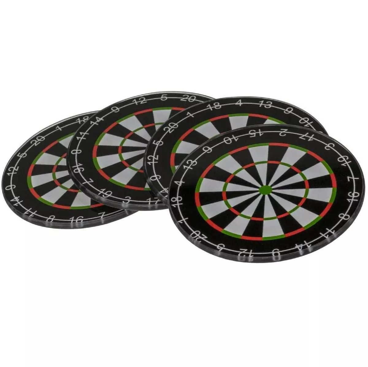 4 Novelty Dart Board Beer Mats Glass Coasters Stocking Filler