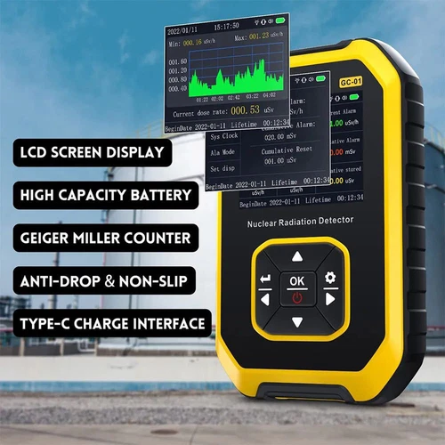 Kernstrahlungsdetektor GM Geigerzähler β/γ/Röntgendosimeter tragbar - Bild 8 von 16