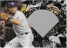 2015 Topps Tribute Diamond Cuts EVAN LONGORIA Jumbo Relic Black /50