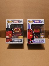 Funko Pop Set-Red Hulk 854 Hot Topic Exclusive, Red She Hulk 231 Funko 2017 SCE 