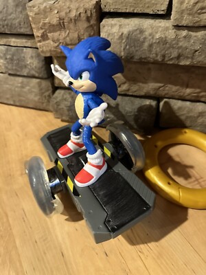 Sonic The Hedgehog Movie R/C Skateboard Toy W/ Ring