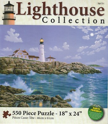 550 pc Puzzle Lighthouse Collection PORTLAND HEAD by Karmin International NEW