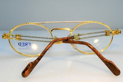 Vintage Eyeglasses TEMPLES TIPS  Fred Arms Cartier Wood Root Acetate Sunglasses