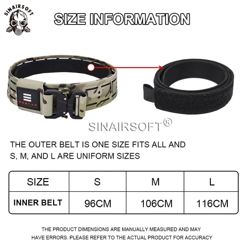 Tactical 2" Modular Belt Quick Release MOLLE Metal Buckle Laser Cut Combat Belts - Picture 3 of 19