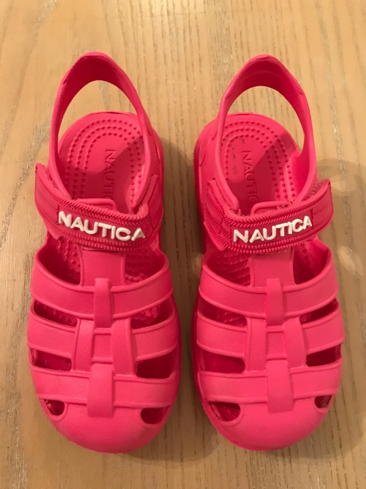 Nautica Toddler Girls Sandals Closed-Toe Fuchsia Size 9 - Image 4 of 4