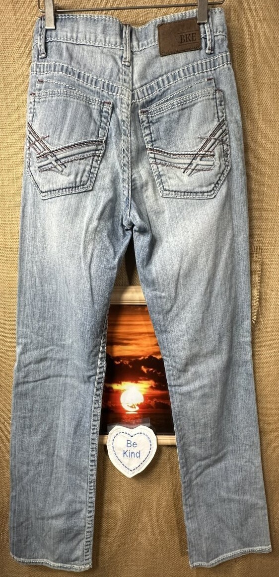 【AAKE】BACK BIG POCKET DENIM Buckle BKE Jake men's stone denim jeans 27R 30L stretch