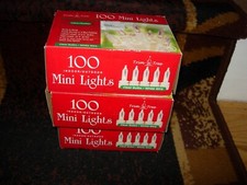 THREE SETS- 100 EACH MINI CLEAR STRING LIGHTS -- R4-9
