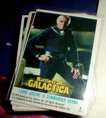 1978 BATTLESTAR GALACTICA TRADING CARDS NM - MINT SET, 132 CARDS +