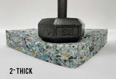 (1) High Density Rebound 26  x 37  x 2  Thick Gym Auto Foam Padding 6 LB Density
