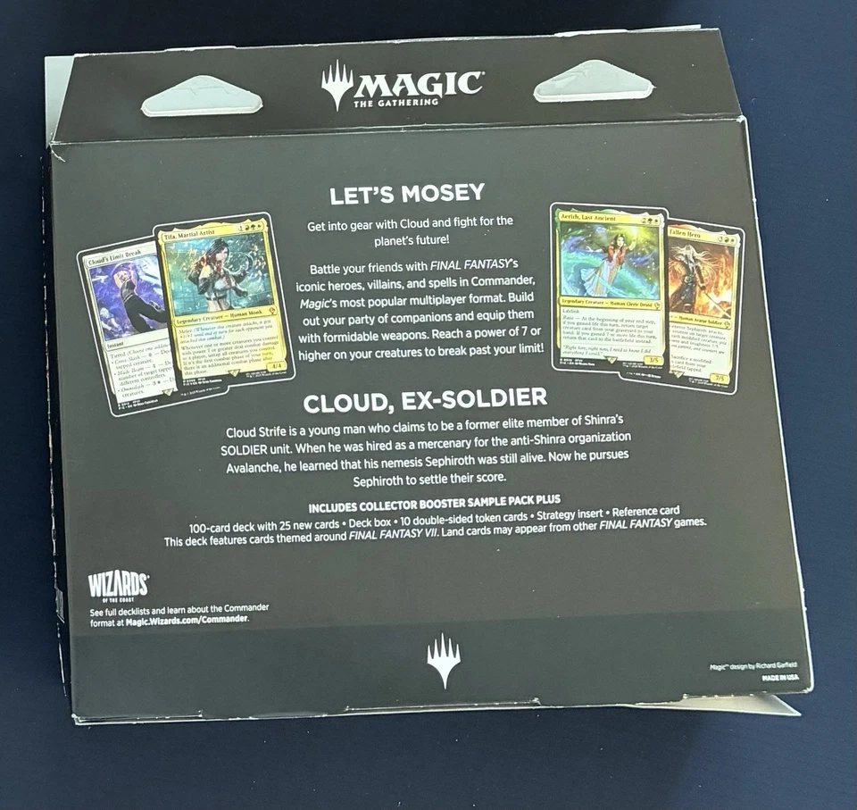 MTG Final Fantasy VII Limit Break caixa vazia + pacote de amostra vazio - SEM CARTÕES - FF7 - Imagem 3 de 3