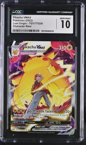 CGC 10 PIKACHU VMAX LOST ORIGIN #TG17 (62024)