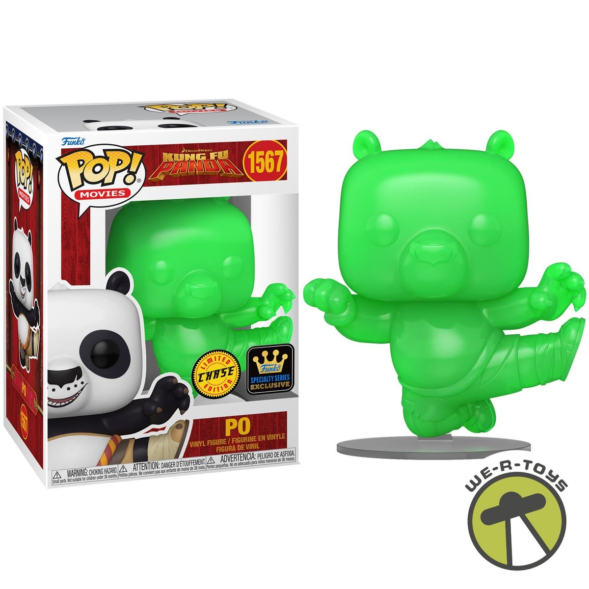 Funko Pop 1567 Fung Fu Panda Po Chase Specialty Series Exclusive