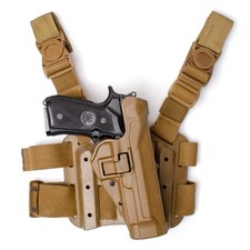 Fondina Cosciale Blackhawk Serpa Holster Beretta 92F Drop Leg Coyote Tan