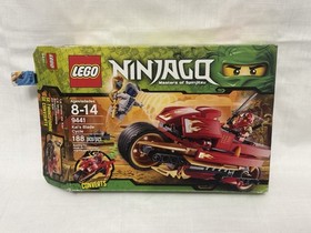LEGO Ninjago set 9441 Kai's Blade Cycle Minifigures, Instructions, Box COMPLETE