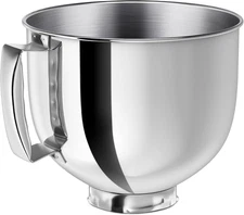 Stainless Steel Mixer Bowl Fit for Kitchenaid Artisan&Classic Series 4.5-5 QT 
