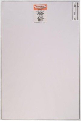 Clearprint Vellum Sheets with Engineer Title Block, 18x24 Inches, 16 lb., 60 GSM