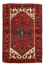 3'3" x 4'10" Traditional Vintage Hand Knotted Oriental Carpet Wool Area Rug