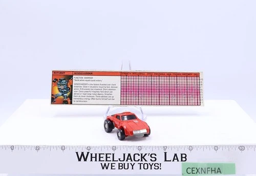 Windcharger RED Minibot 100% Complete Vintage 1984 G1 Transformers Action Figure