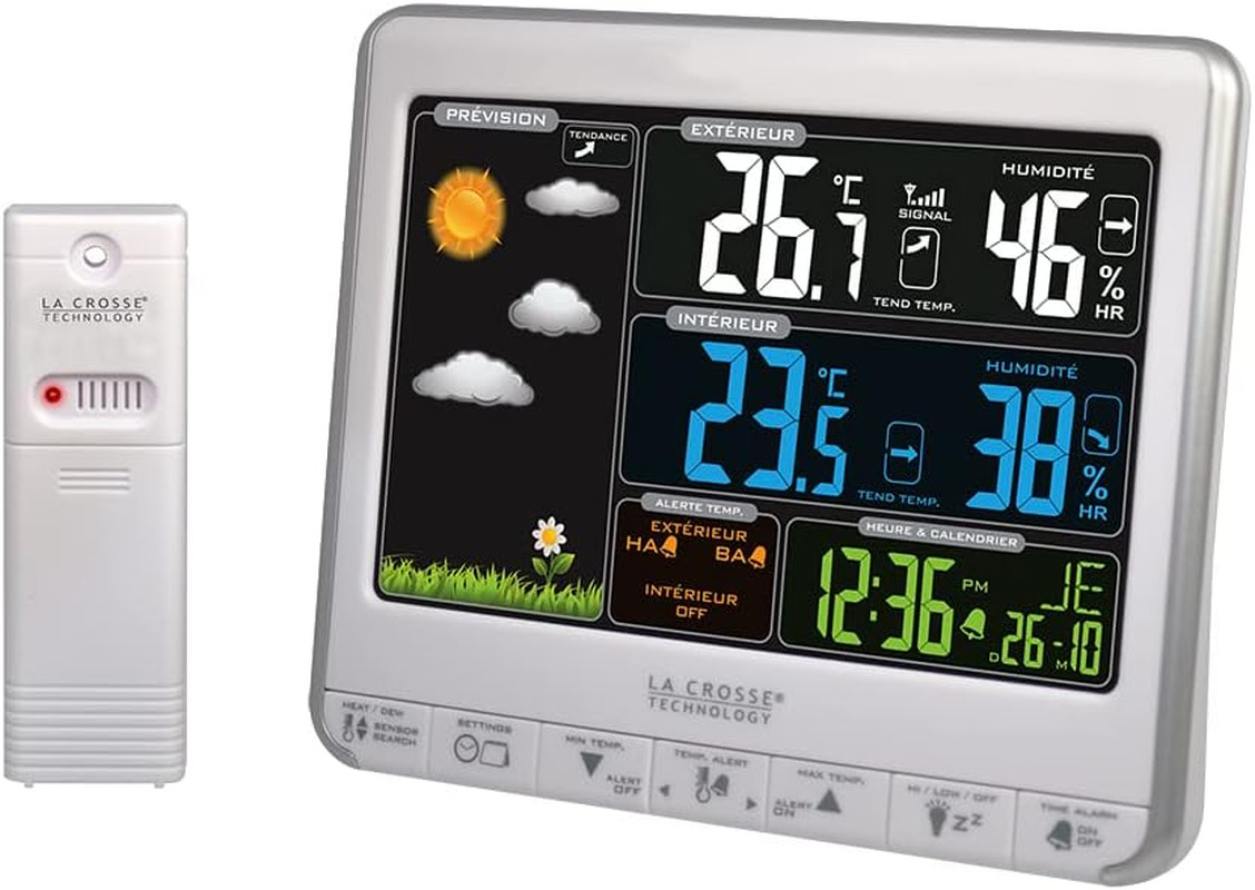 WS6826WHI-SIL Stazione Meteo Hi-Tech Argento - La Crosse