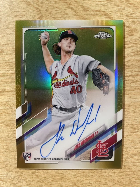 2021 Topps Chrome - Jake Woodford #RA-JWO Rookie Gold Refractor Auto 36/50