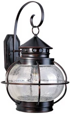 Maxim Nautington 22 1/2" High Bronze and Seeded Glass Outdoor Lantern