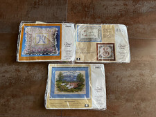 CREATIVE CIRCLE EMBROIDERY KITS 0468, 1970 and 1663 VTG  lot of 3 