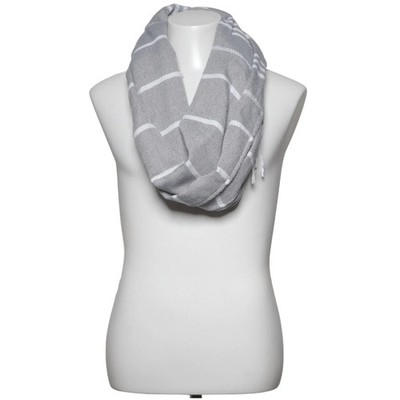 Designed, Schal, Unisex (Erwachsene), Baumwolle/Polyester, Grau/Weiß #klh