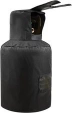 20lb Propane Tank Cover ,Ventilated Gas Can Protection Covers, Black 