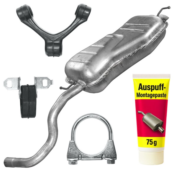 Edex Endtopf Auspuff FüR Audi A3 8L FließHeck 1.8 (96-03)-image