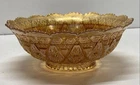 Vintage Iridescent Carnival Glass Bowl 8.5in Wide Vintage Glass -Centerpiece