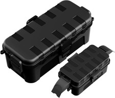Flemoon 2-Piece Outdoor Waterproof Electrical Medium  Small, Black