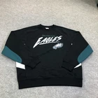 Philadelphia Eagles Sweatshirt Mens Medium Black NFL Football Ultra Game Fleece